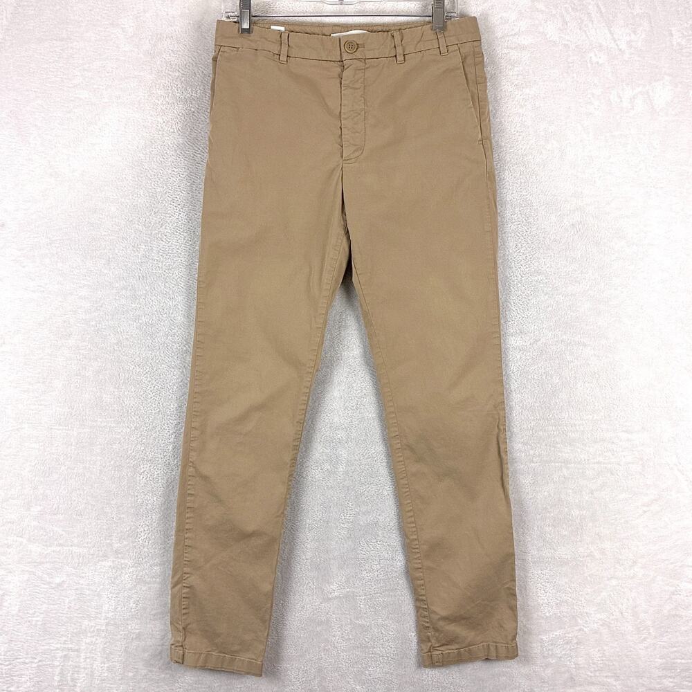 Norse Projects Pants Mens 30 Beige Aros Slim Fit Stretch Chino Preppy Classic